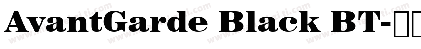 AvantGarde Black BT字体转换